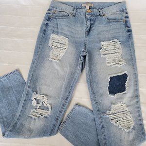 Forever 21 Distress Light Washed Jeans